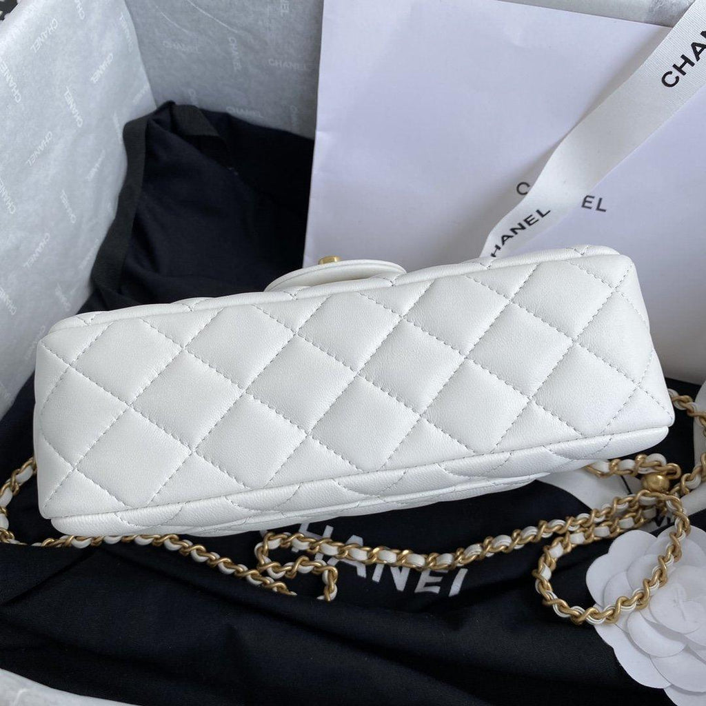Pearl crush Mini Flap Bag