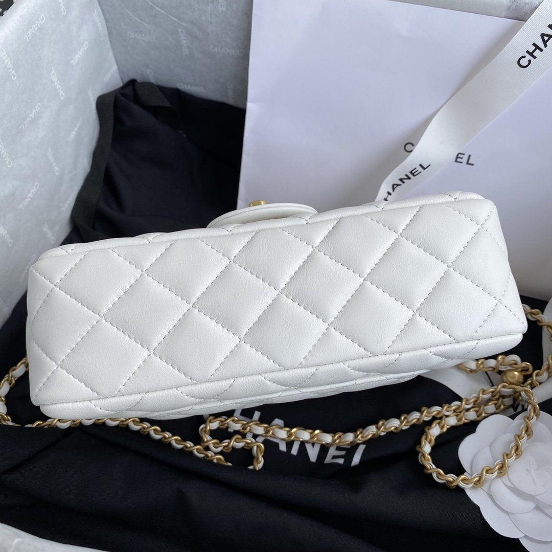 Pearl crush Mini Flap Bag