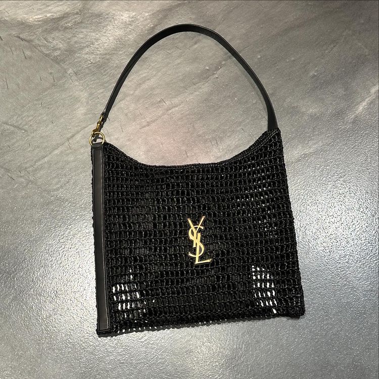 SAINT LAURENT Raffia tote Bag