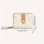 Printed cute little bear lady's wallet