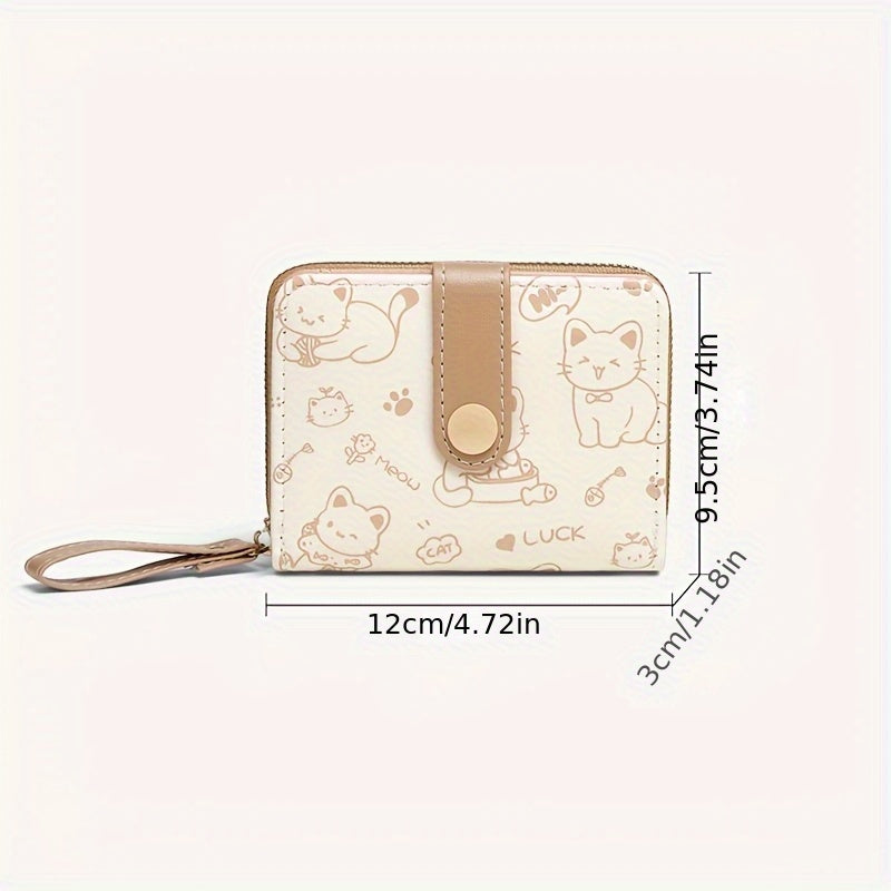 Printed cute little bear lady's wallet