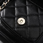 Duma Backpack  Black Quilted Lambskin with Gold-Tone Hardware (24A Collection)
