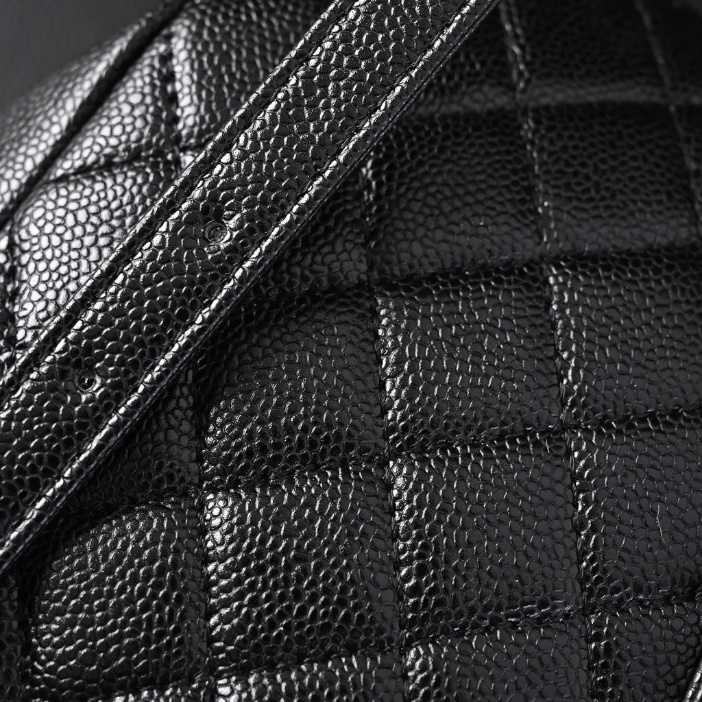 Duma Backpack  Black Quilted Lambskin with Gold-Tone Hardware (24A Collection)