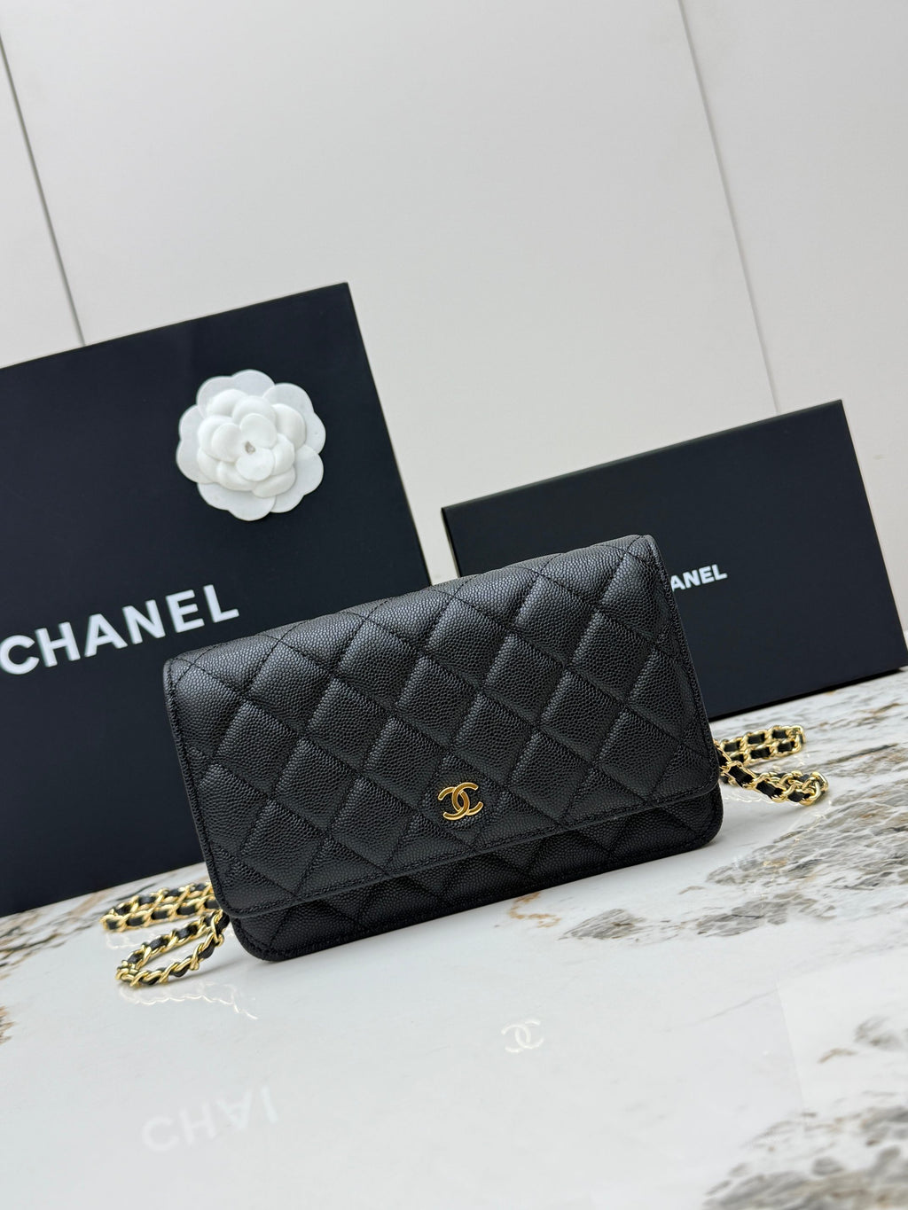 pearl crush mini rectangular Flap bag
