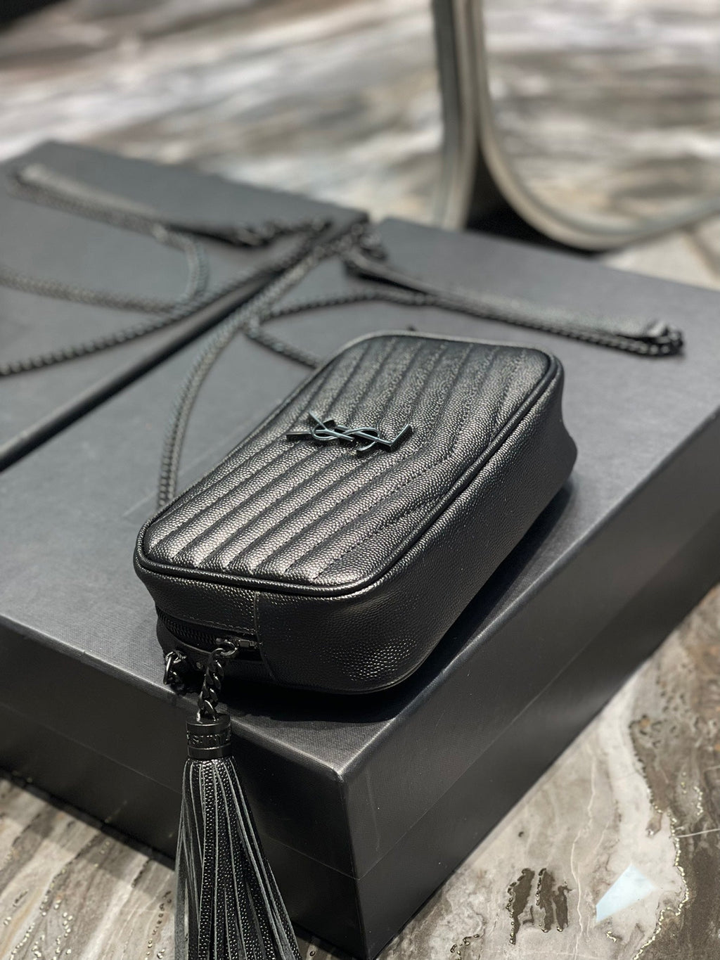 Loulou Mini Camera Bag 18cm Black