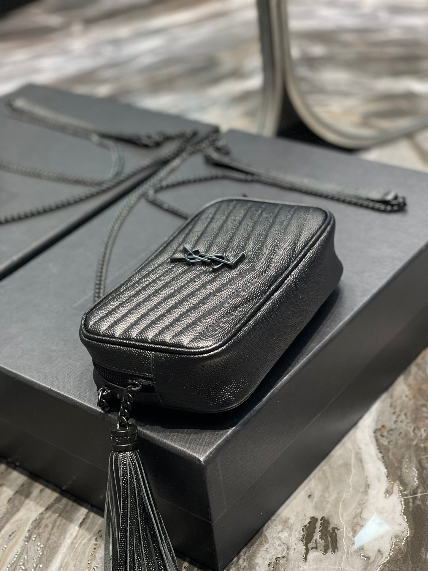 Loulou Mini Camera Bag 18cm Black