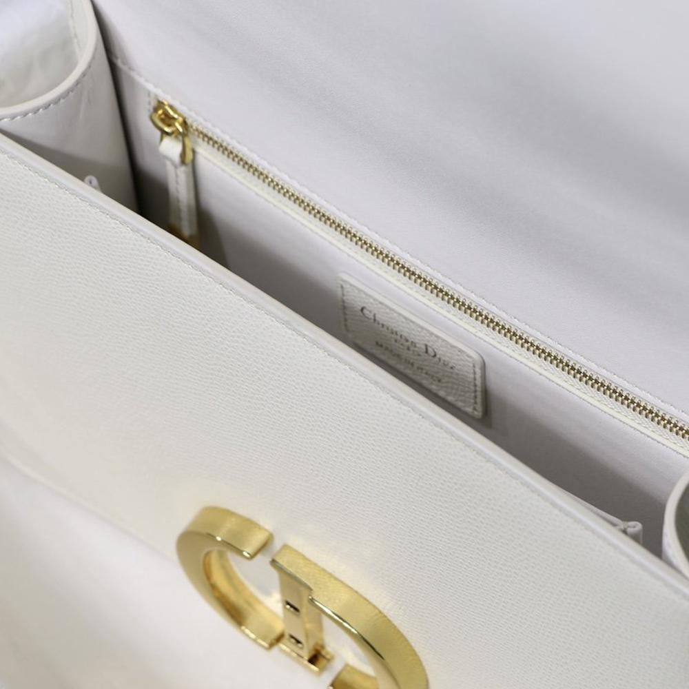 30 MONTAIGNE BAG Latte Box Calfskin