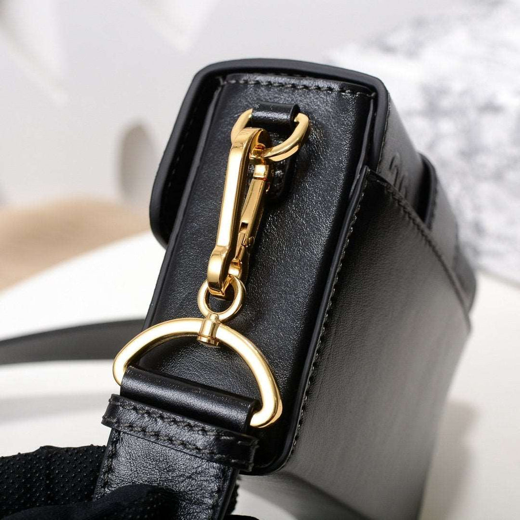30 Montaigne Flap Shoulder Crossbody Bag with CD Clasp and Adjustable Leather Strap (24 x 17 x 8) cm