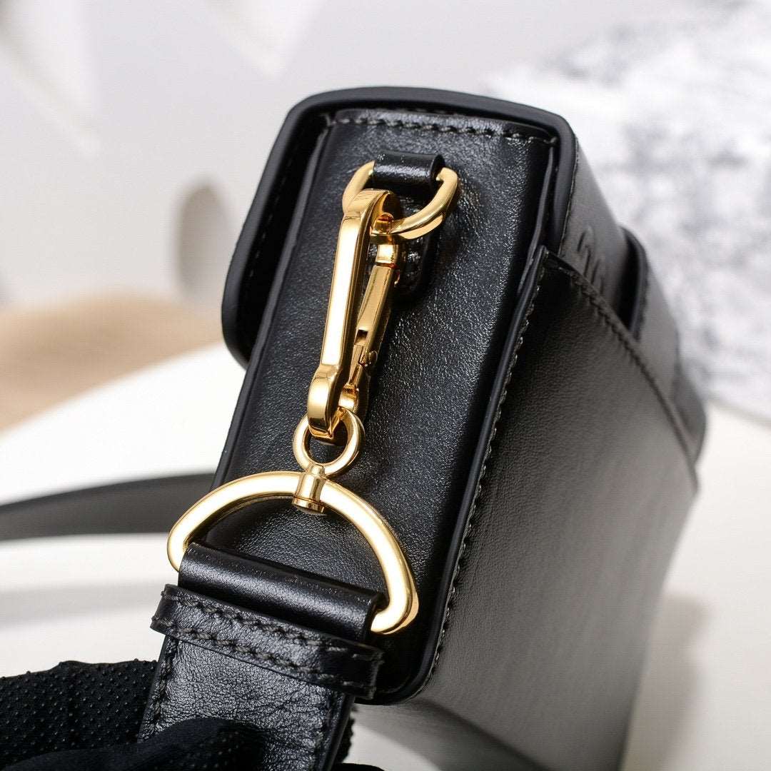 30 Montaigne Flap Shoulder Crossbody Bag with CD Clasp and Adjustable Leather Strap (24 x 17 x 8) cm