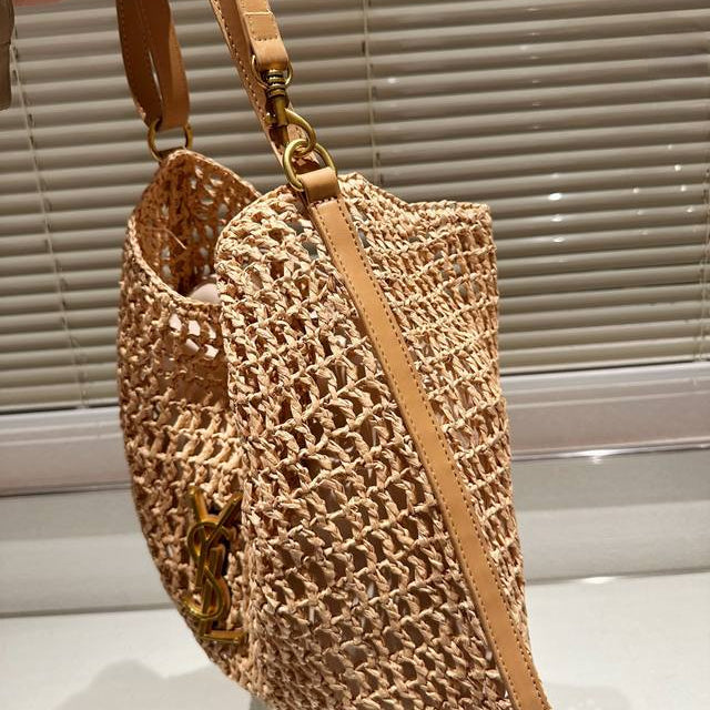 SAINT LAURENT Raffia tote Bag