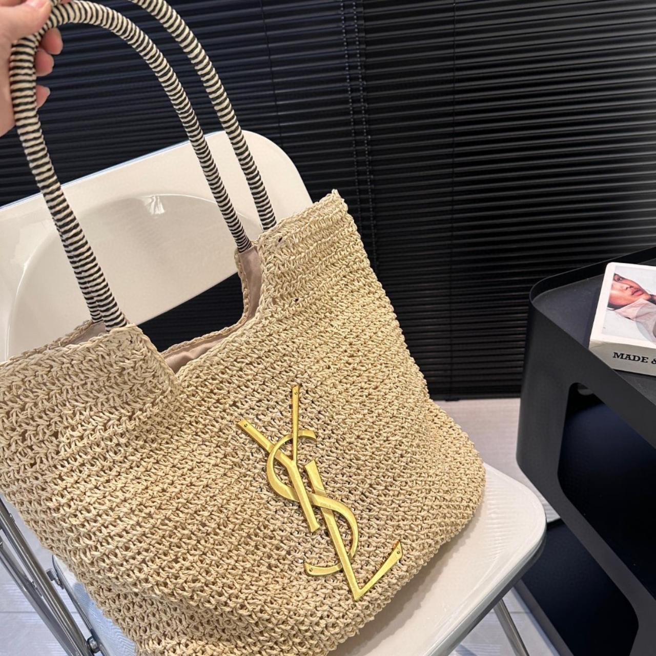 SAINT LAURENT Raffia Bag