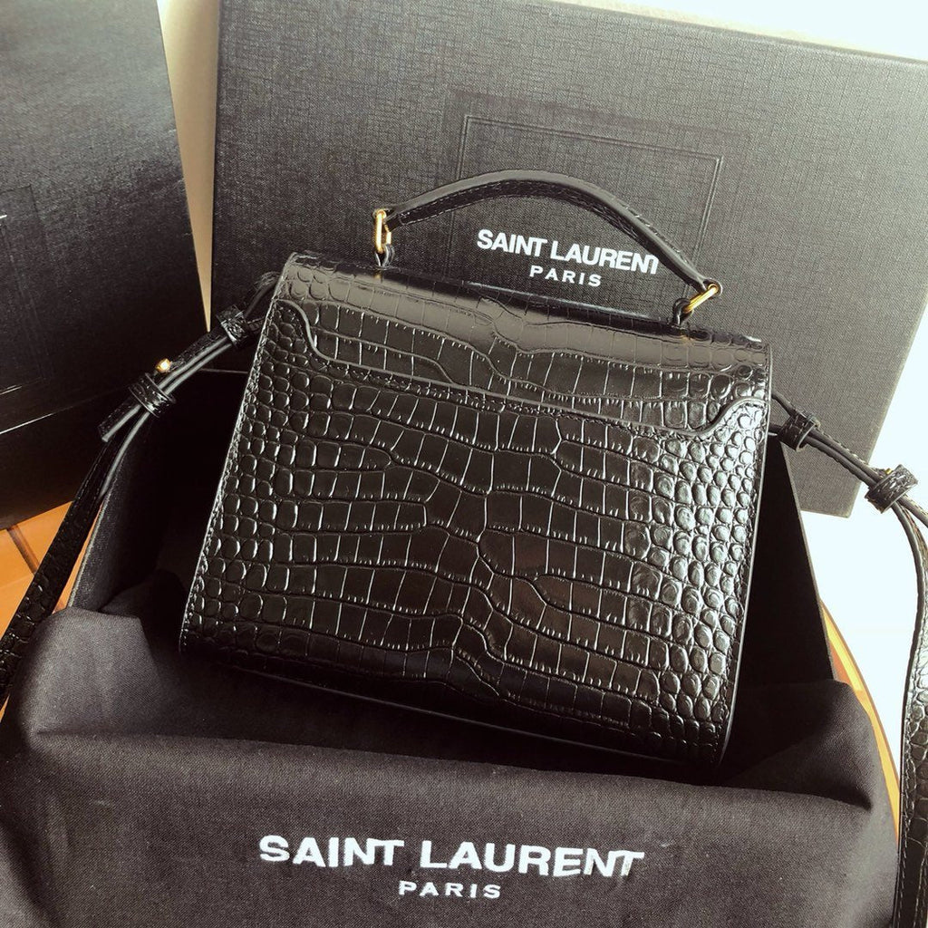 Cassandra Mini Top Handle Bag Black