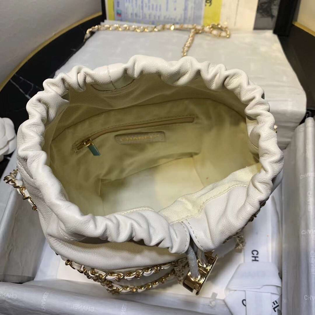 Drawstring Bag Beige