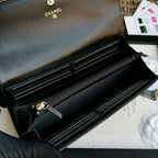 Boy long Flap Wallet Lambskin