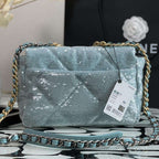 Sequin Quilted Medium flap bag