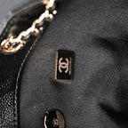 Duma Backpack  Black Quilted Lambskin with Gold-Tone Hardware (24A Collection)