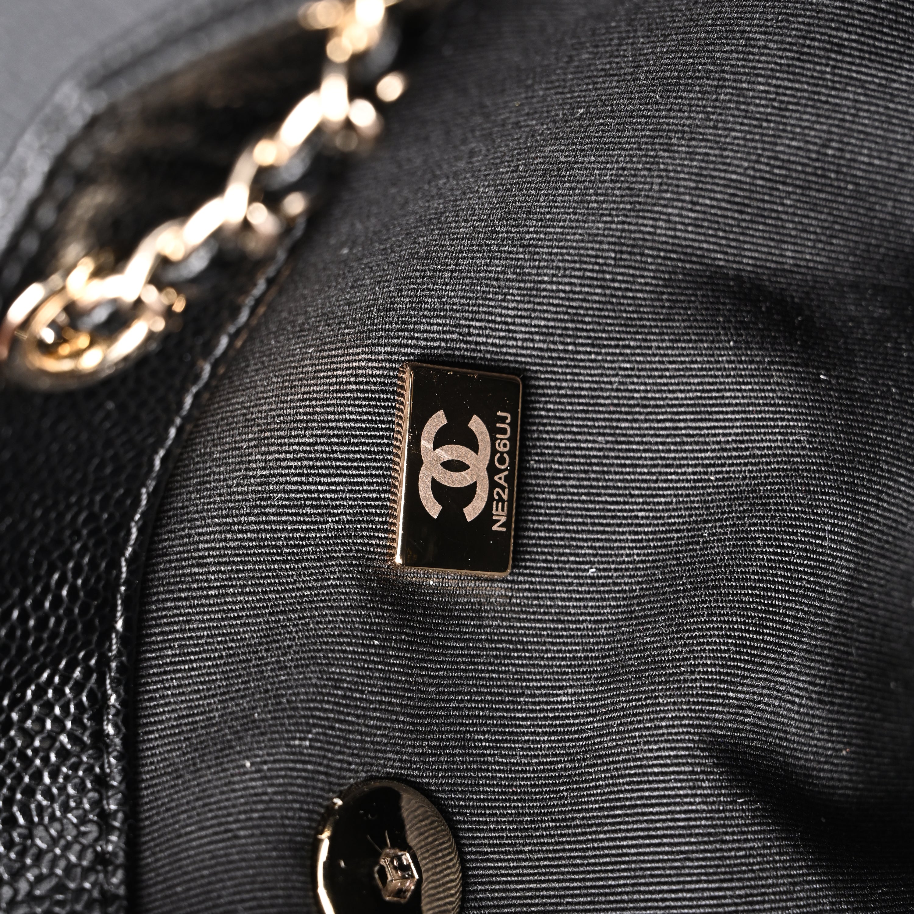 Duma Backpack  Black Quilted Lambskin with Gold-Tone Hardware (24A Collection)