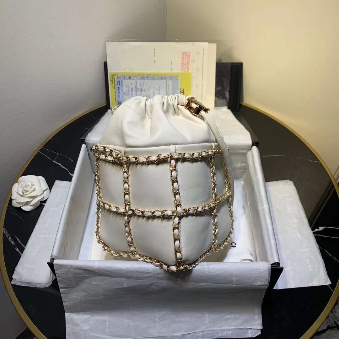 Drawstring Bag Beige
