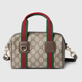 Mini GG Handbag - Beige and dark brown