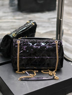 Jaime Patent Black Bag - 25x15x7.5cm