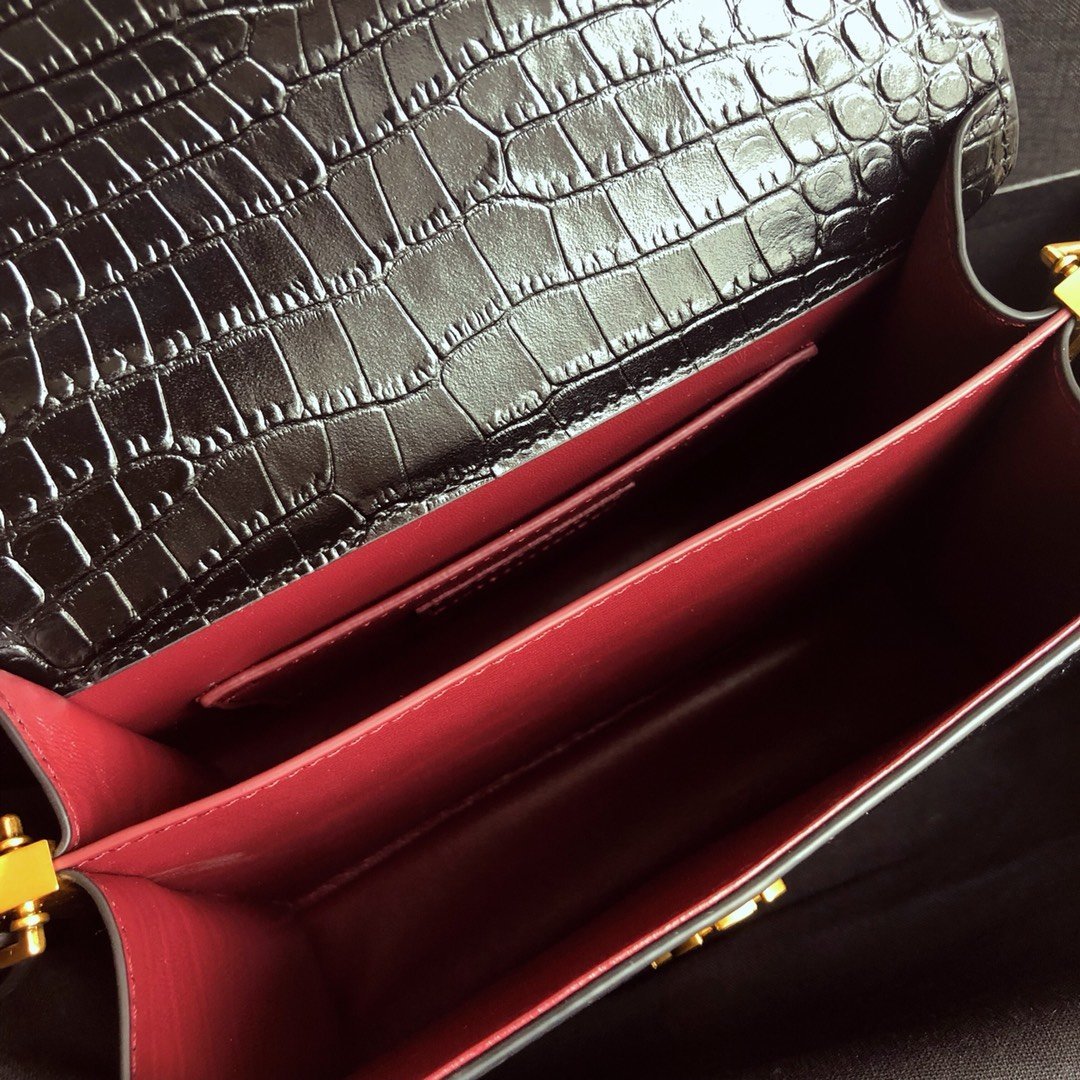 Cassandra Mini Top Handle Bag Black