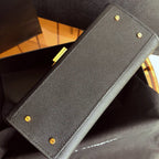 Cassandra Mini Top Handle Bag Black