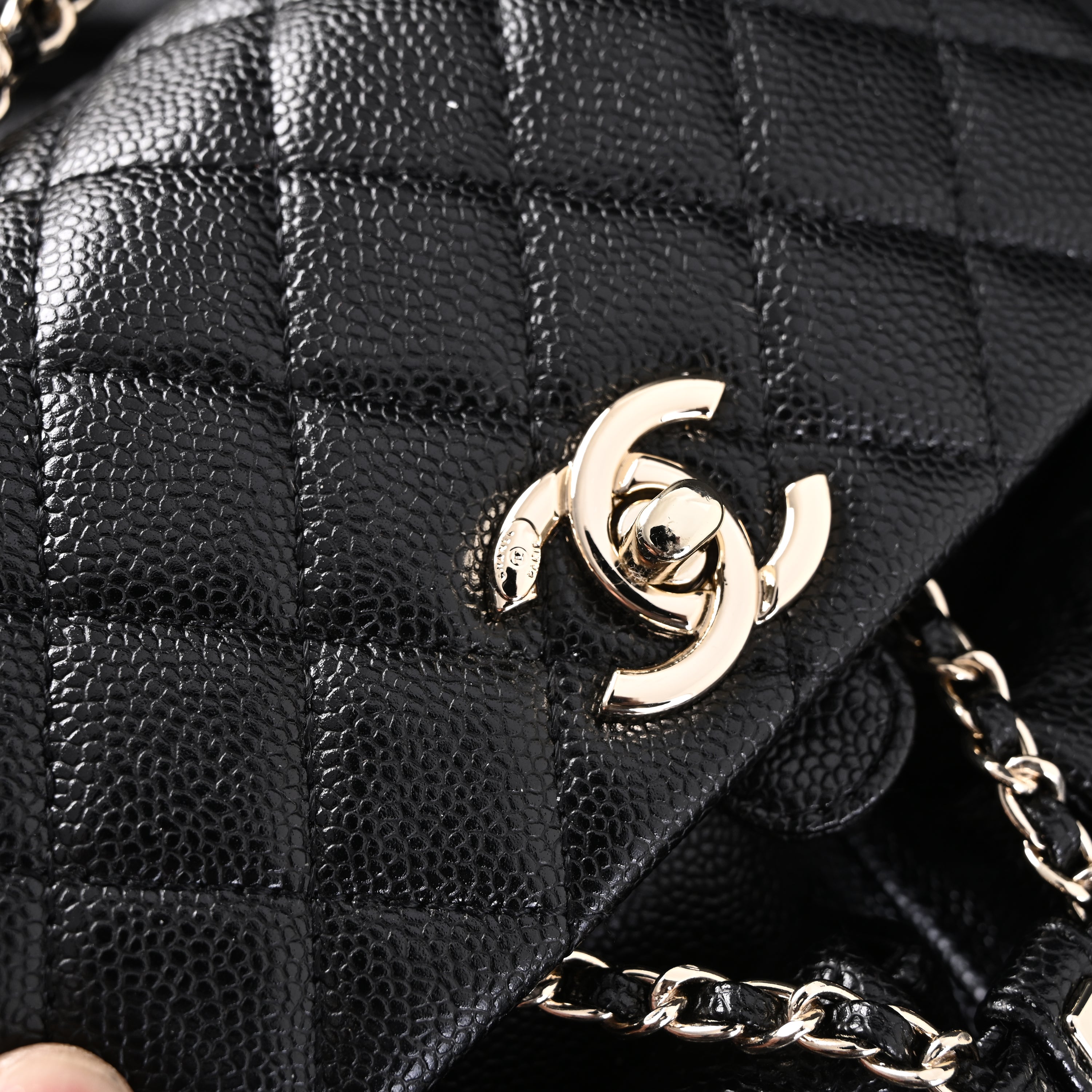Duma Backpack  Black Quilted Lambskin with Gold-Tone Hardware (24A Collection)