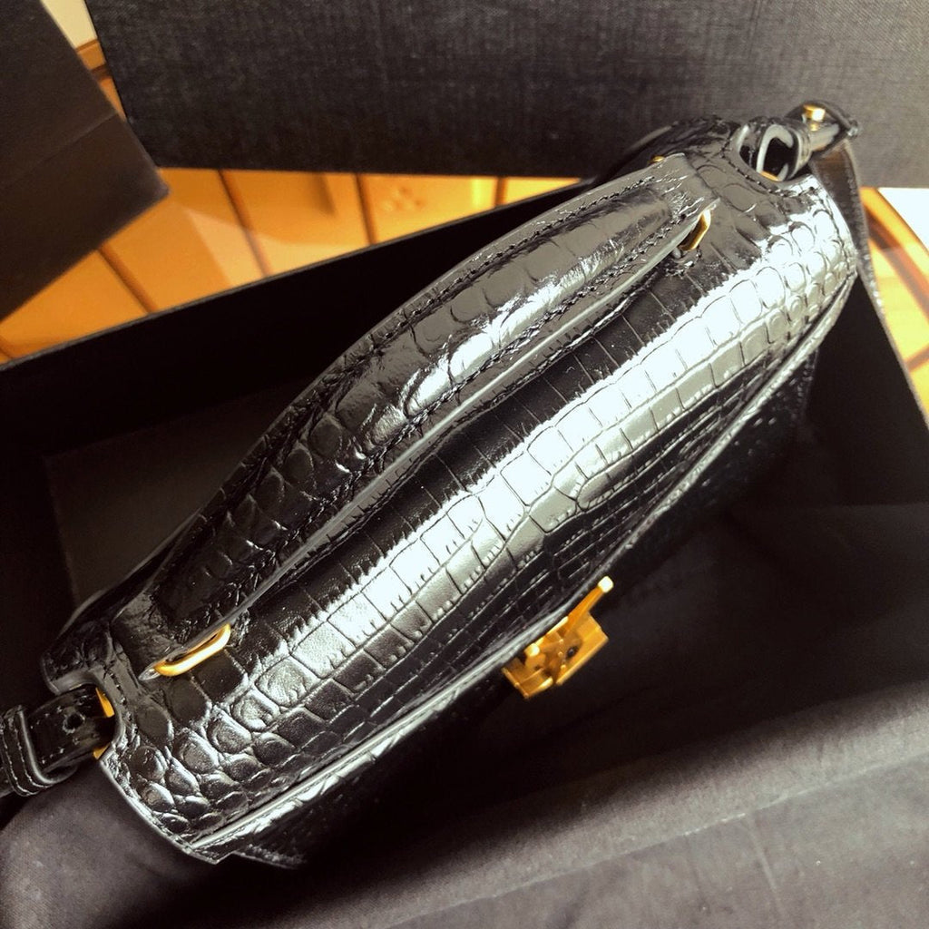 Cassandra Mini Top Handle Bag Black
