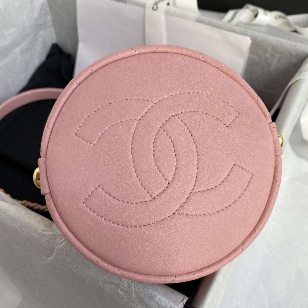 2020 Tweed Soul Bucket Bag Pink