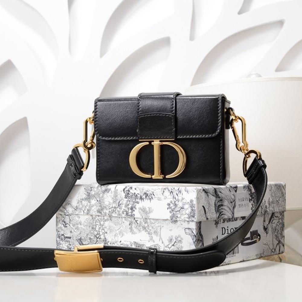 30 Montaigne Flap Shoulder Crossbody Bag with CD Clasp and Adjustable Leather Strap (24 x 17 x 8) cm