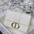 30 MONTAIGNE BAG Latte Box Calfskin