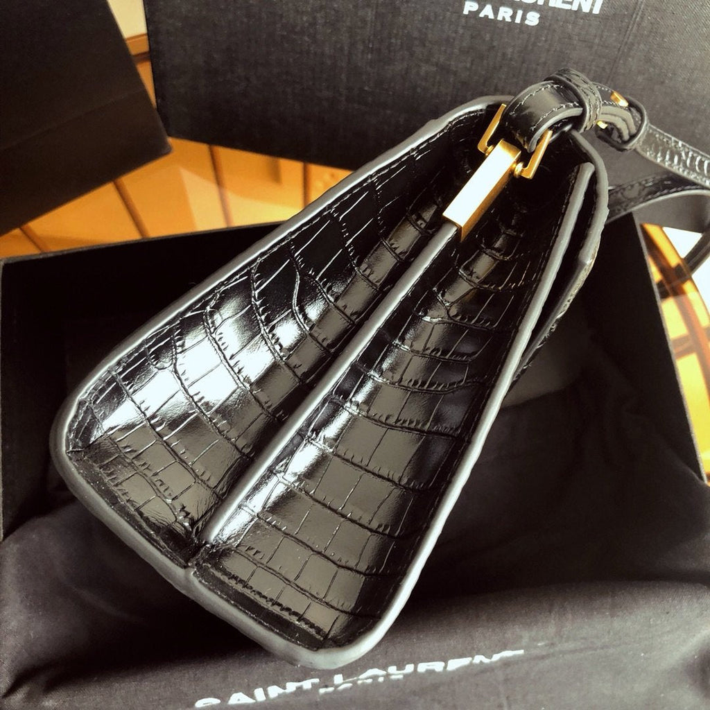 Cassandra Mini Top Handle Bag Black