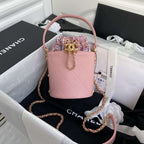 2020 Tweed Soul Bucket Bag Pink