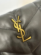 | Loulou Puffer Toy Bag In Quilted Lambskin Gold Hardware Size 23x15.5x8.5