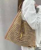 SAINT LAURENT Raffia tote Bag