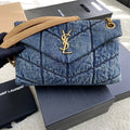 Puffer Denim Bag - 29???17???11cm