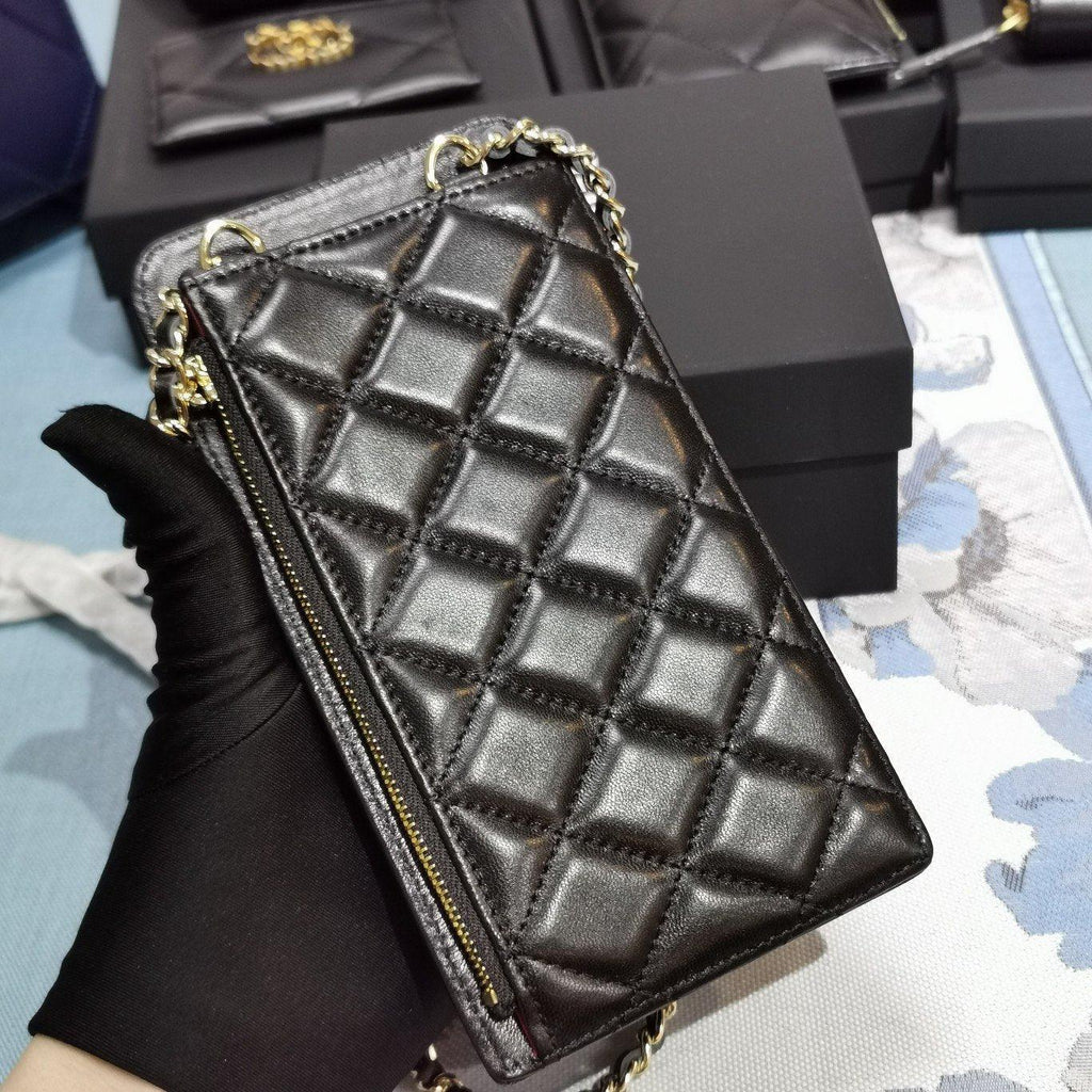 lambskin phone holder