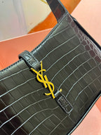 Croc-Embossed The 5 to 7 Hobo Bag