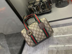 Mini GG Handbag - Beige and dark brown