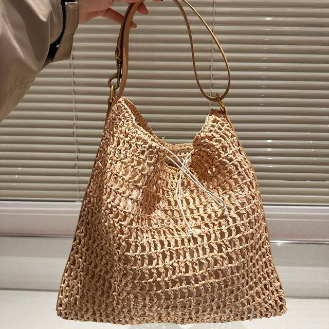 SAINT LAURENT Raffia tote Bag