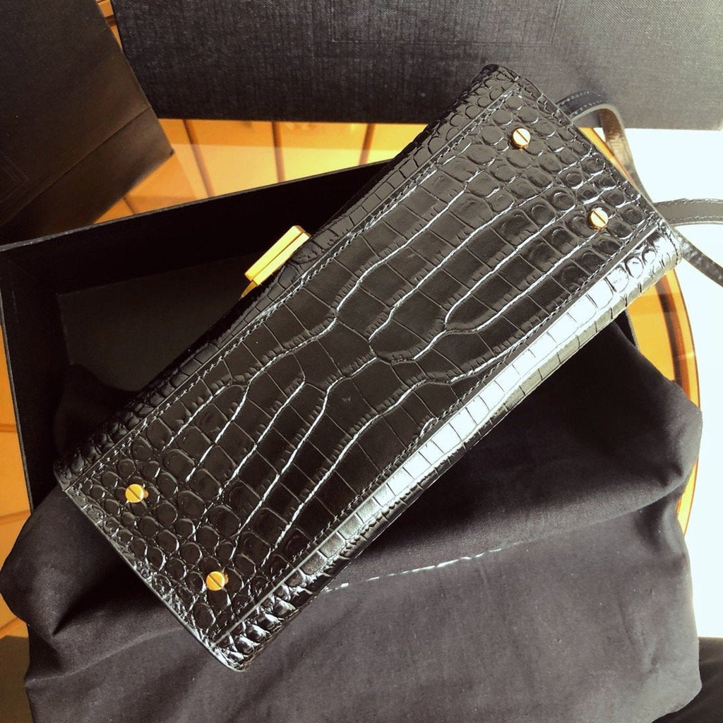 Cassandra Mini Top Handle Bag Black