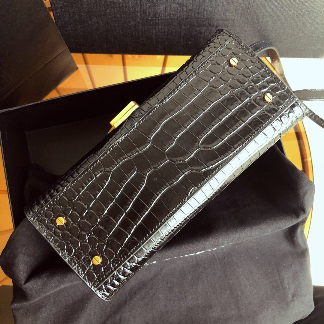 Cassandra Mini Top Handle Bag Black