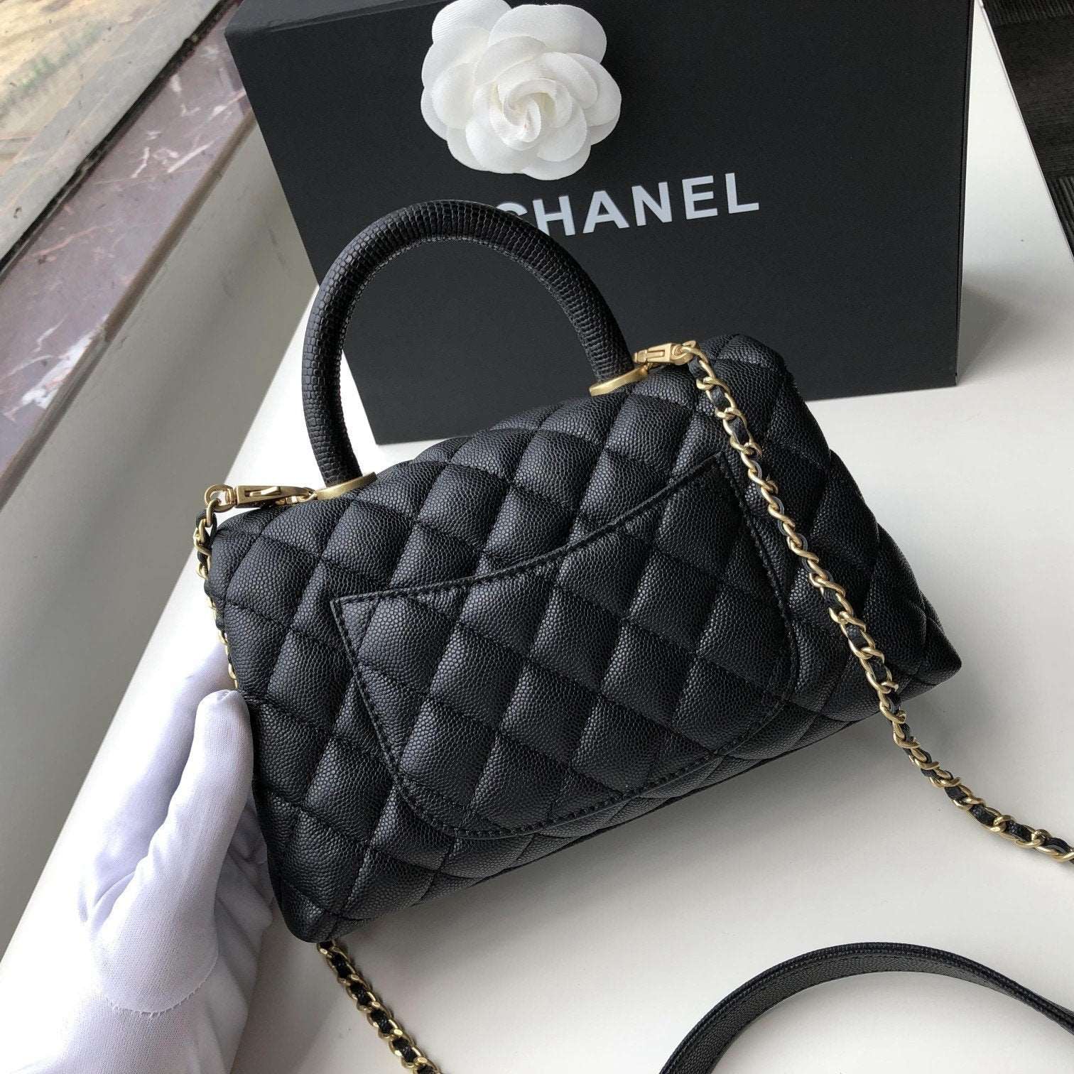 small flap Bag With Coco Handle