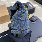 Puffer Denim Bag - 29???17???11cm