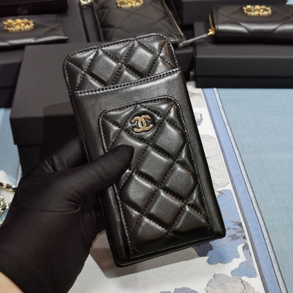 lambskin phone holder
