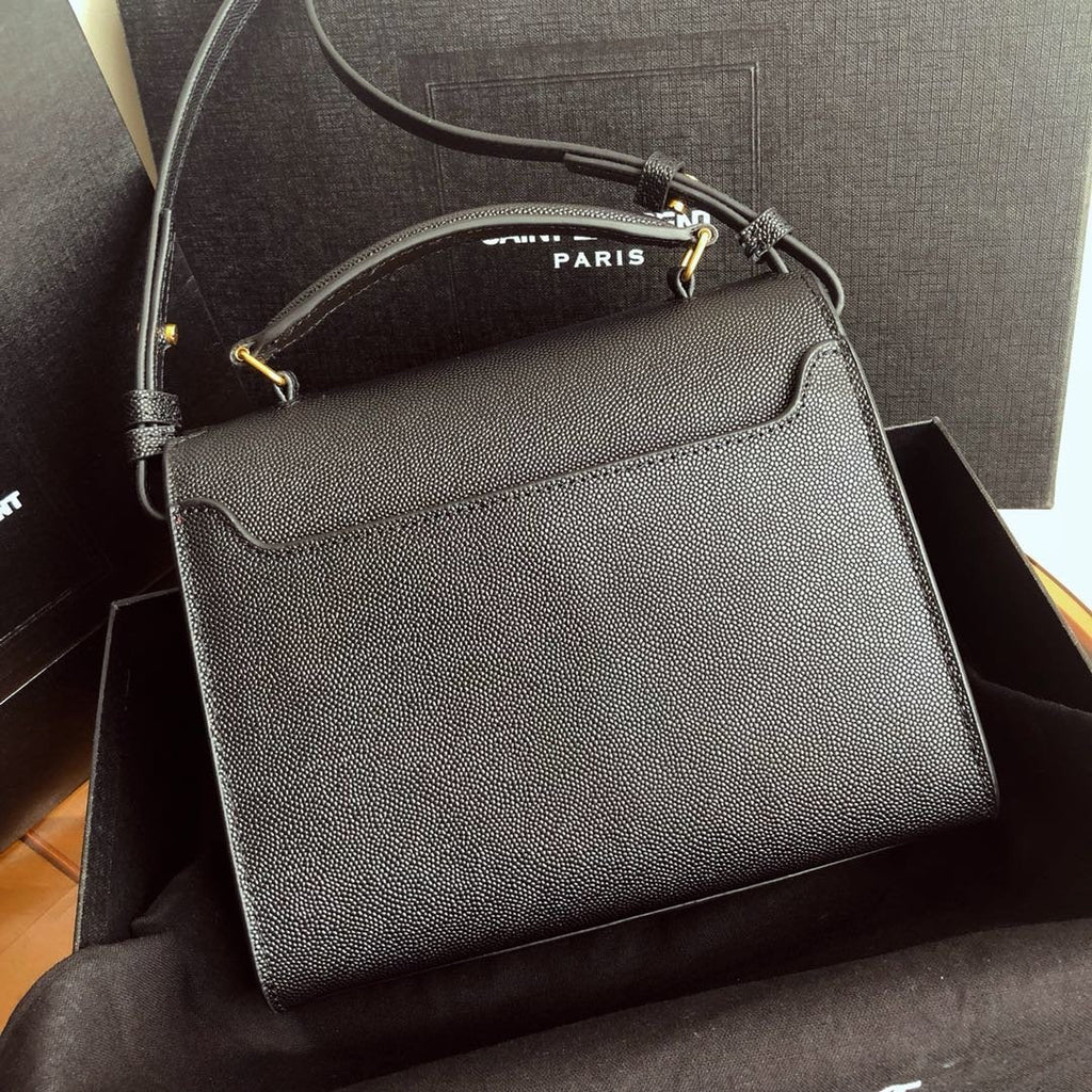 Cassandra Mini Top Handle Bag Black
