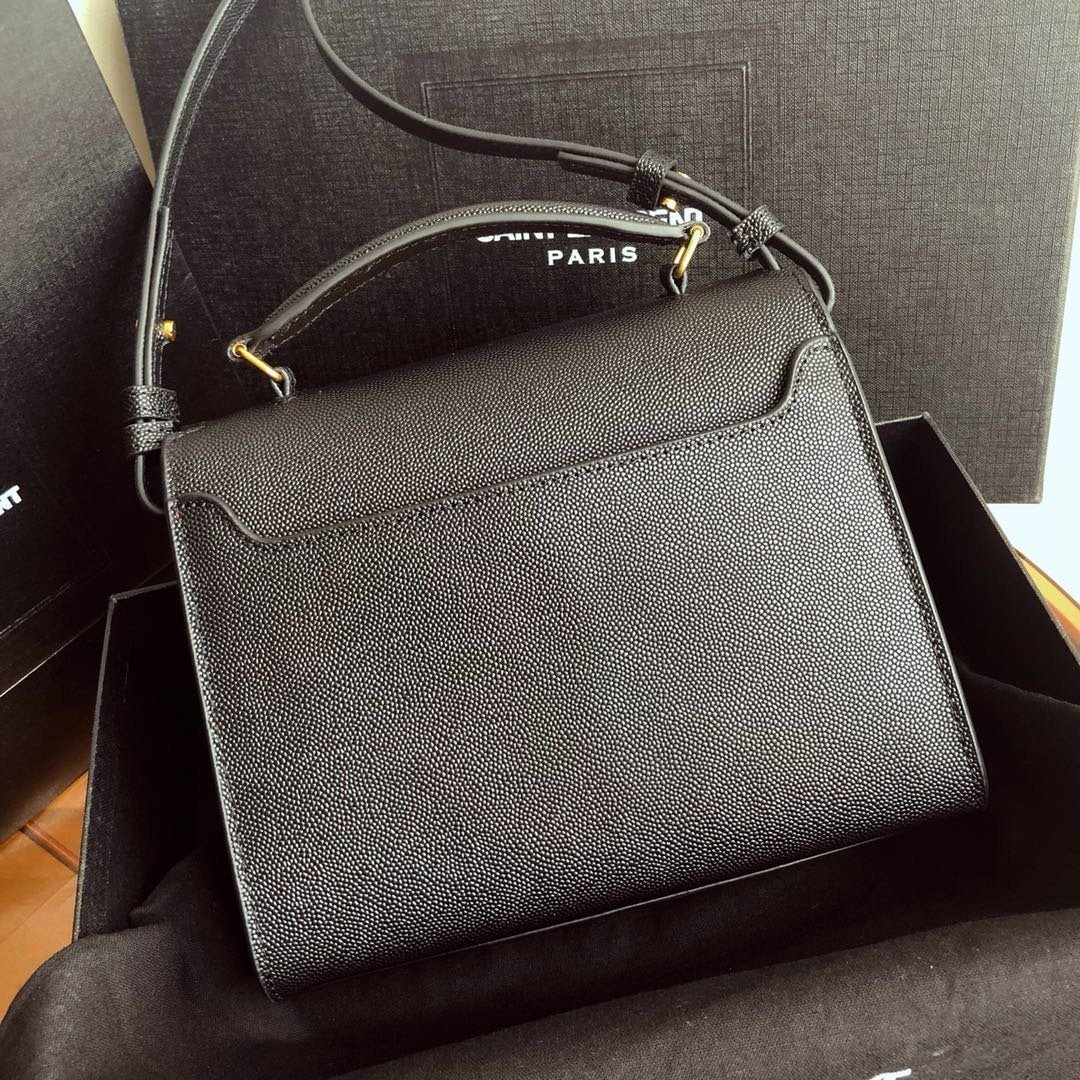 Cassandra Mini Top Handle Bag Black