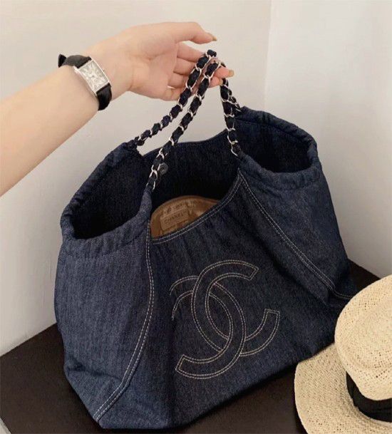 Large Capacity Denim Tote Bag