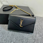 Cassandra Shoulder Black Bag - 19x12.5x3.5cm