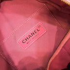 lambskin diamond cut Pink bag